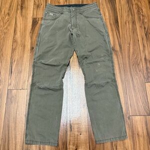 Kuhl Revolvr Vintage Patina Dye Green Pants Hiking Outdoors Mens 31x32